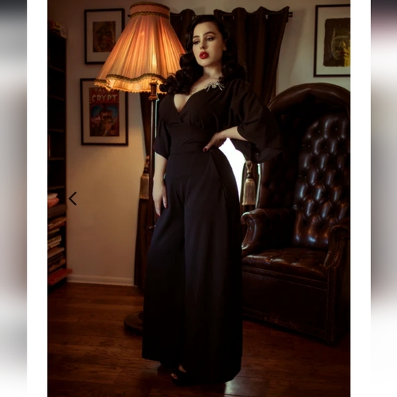 GUC MED Black Widow Palazzo Pants Black - Picture 1 of 8